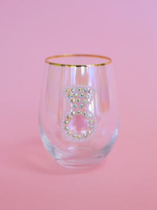 Mary Square Stemless Wine Glass- Bride Collection