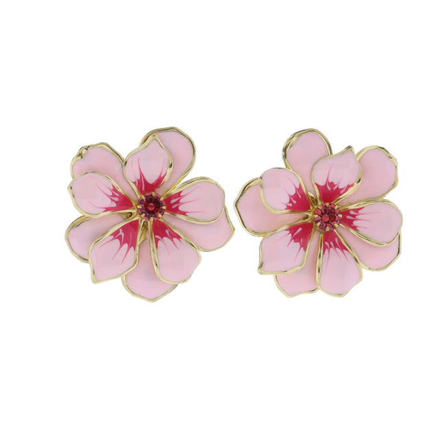 Enamel Flower Earrings