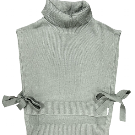 Turtle Neck Knot Sweater Vest