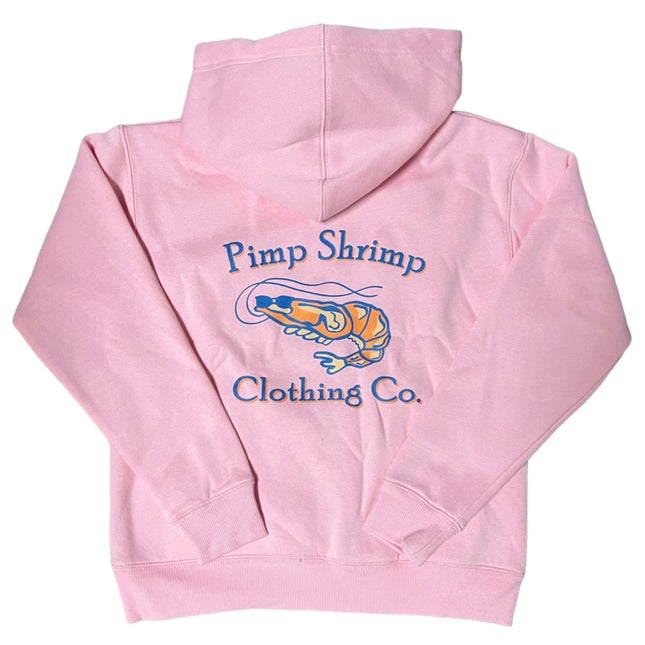 Youth Hoodie Original Logo-Light Pink