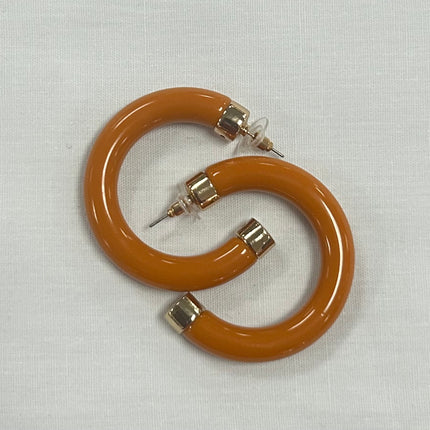 Capped Acrylic Open Hoops