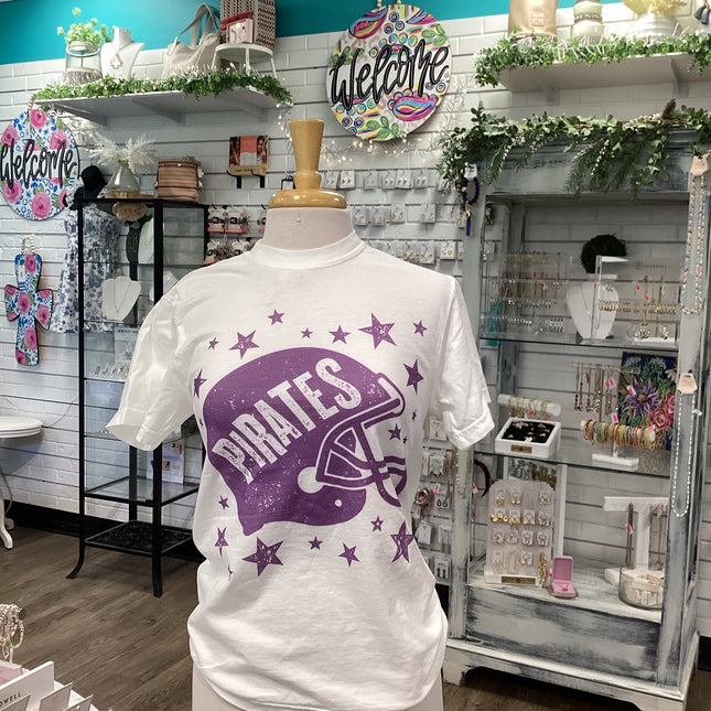 Game day football helmet tee