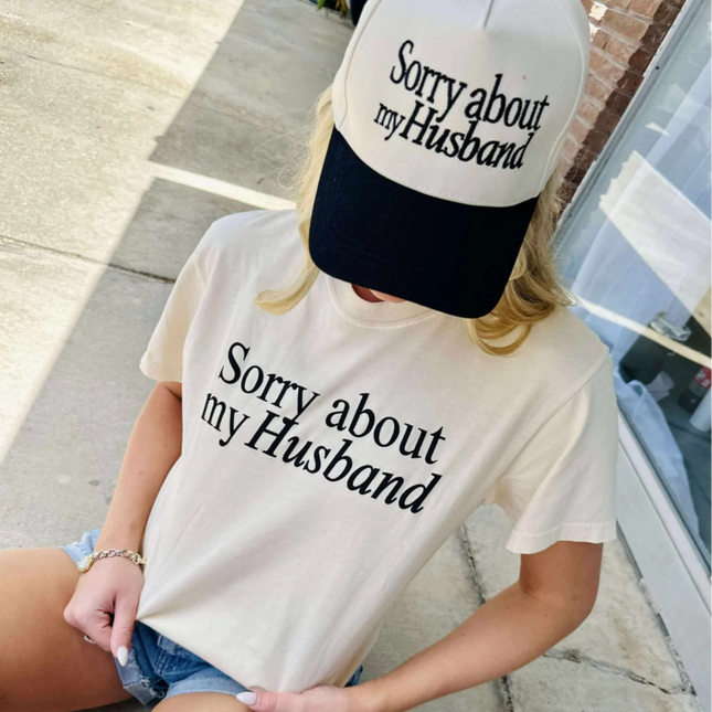 Sorry About My Husband Puff Graphic Tee