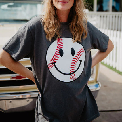 Baseball Happy Face T-Shirt