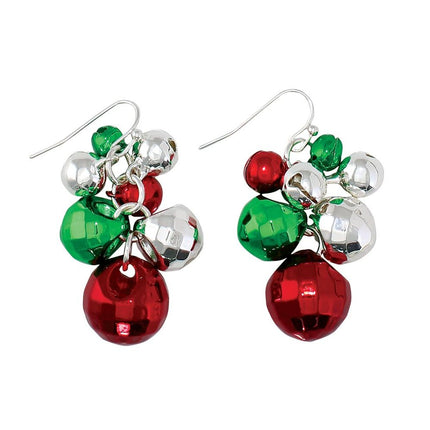 Periwinkle Holiday Jingle bell Earrings