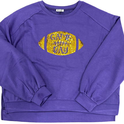 Game Day Purple & Gold Pullover