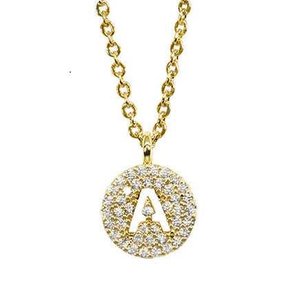 Maya J Gold Initial Necklace