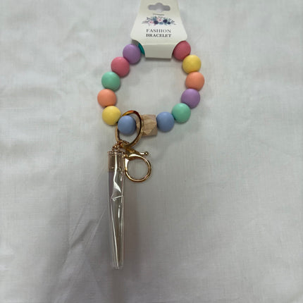 Silicone Beaded Keychain