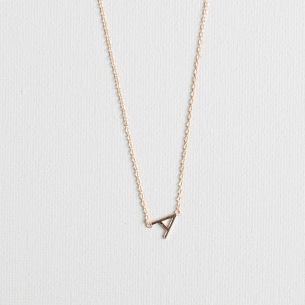 Michelle McDowell Initial Necklace Gold