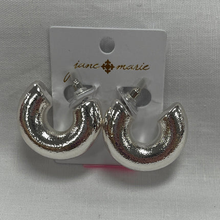 Silver Hoop Jane Marie Earrings