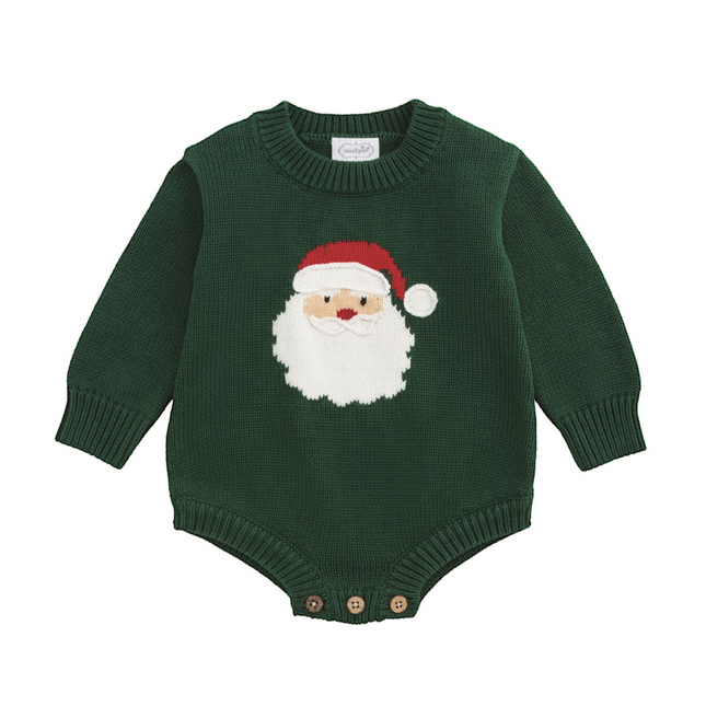 Green Santa Bubble Sweater