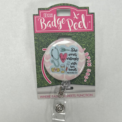 Outside The Box - Badge Reel Acrylic