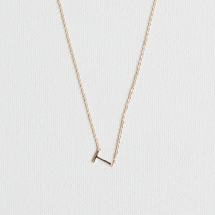 Michelle McDowell Initial Necklace Gold