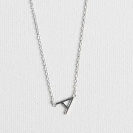 Michelle McDowell Initial Necklace Silver