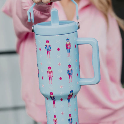 Nutcracker light blue tumbler