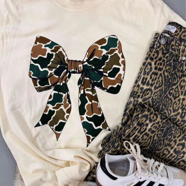 Coquette Camo Bow Tee