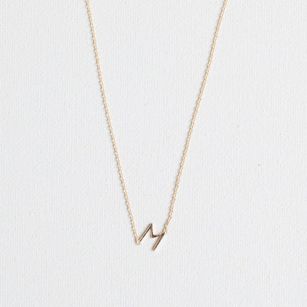 Michelle McDowell Initial Necklace Gold