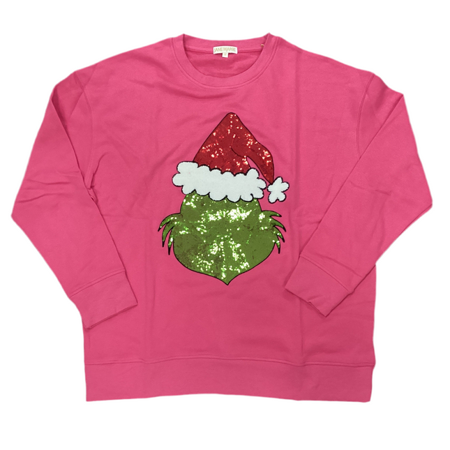 Who Stole Christmas? Hot Pink Crew Neck Sweatshirt