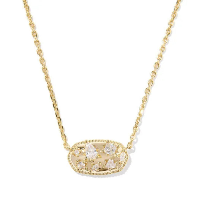 Hollander Crystal Pendant Necklace