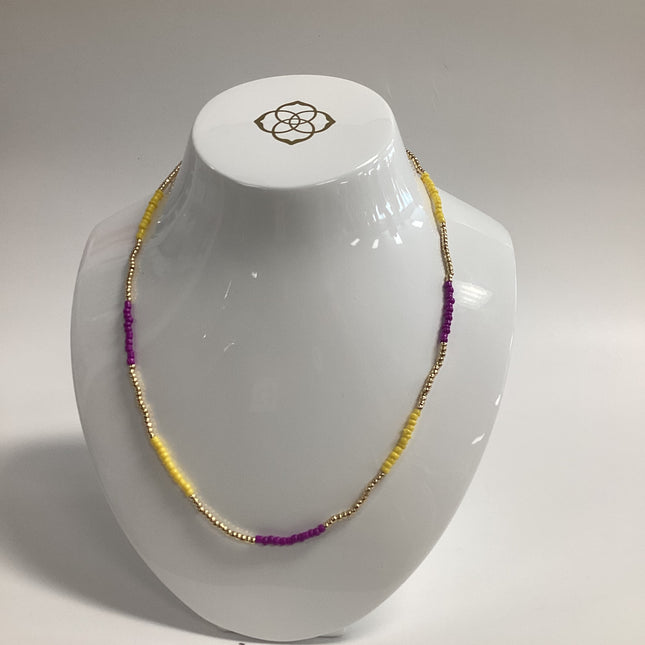 Seed Bead and Ball Necklace