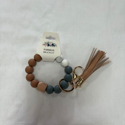 Silicone Beaded Keychain