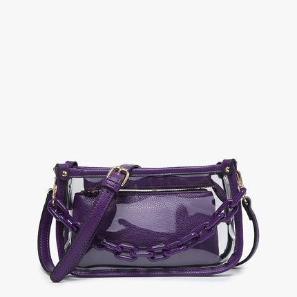 Jen & Co. Clear Crossbody Bags