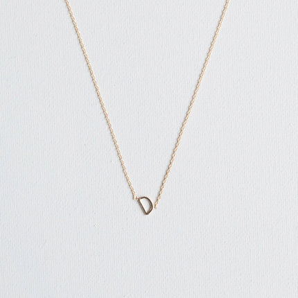 Michelle McDowell Initial Necklace Gold