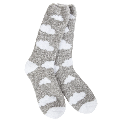 Worlds Softest Sock Cozy Crew Cloud Grey