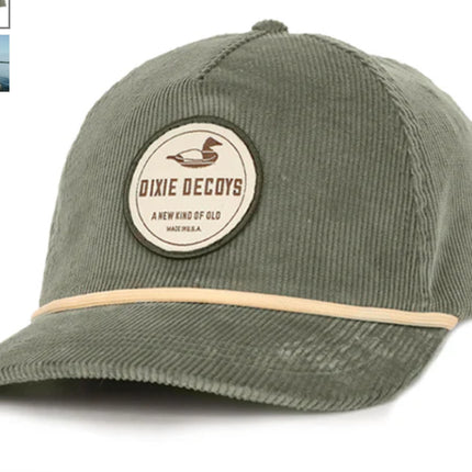 Dixie decoy corduroy rope hat