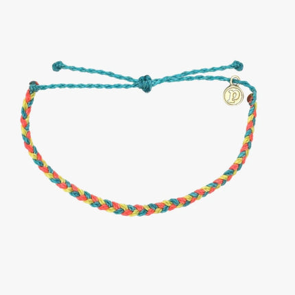 Puravida Braided Multi Bracelet Rainbow Sherbert