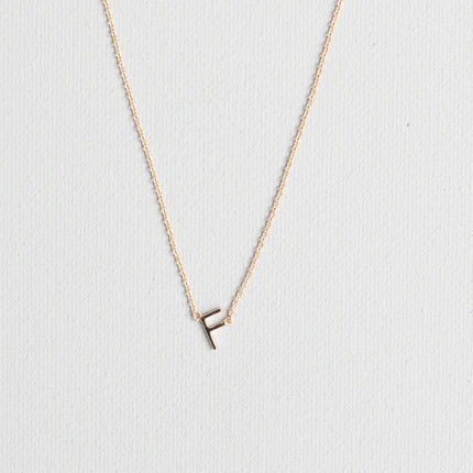 Michelle McDowell Initial Necklace Gold