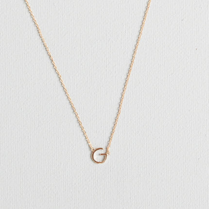 Michelle McDowell Initial Necklace Gold