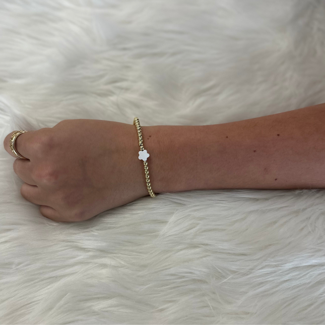 Ball Bead Stackers with Shell Charm