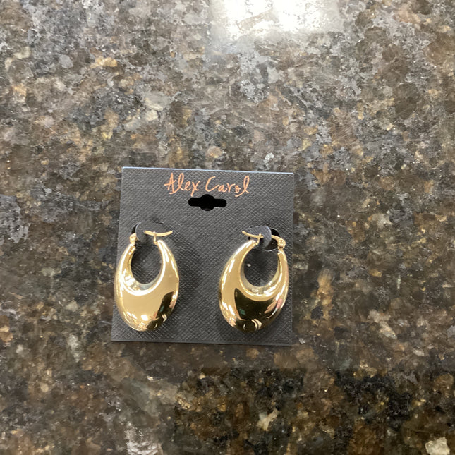 Chunky Gold Hoop Earrings