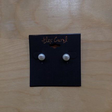 Alex Carol Pearl Stud Sterling Earrings