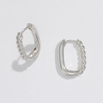 Silver Rope Earrings