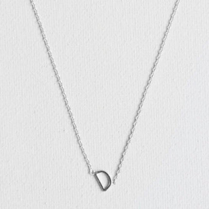 Michelle McDowell Initial Necklace Silver