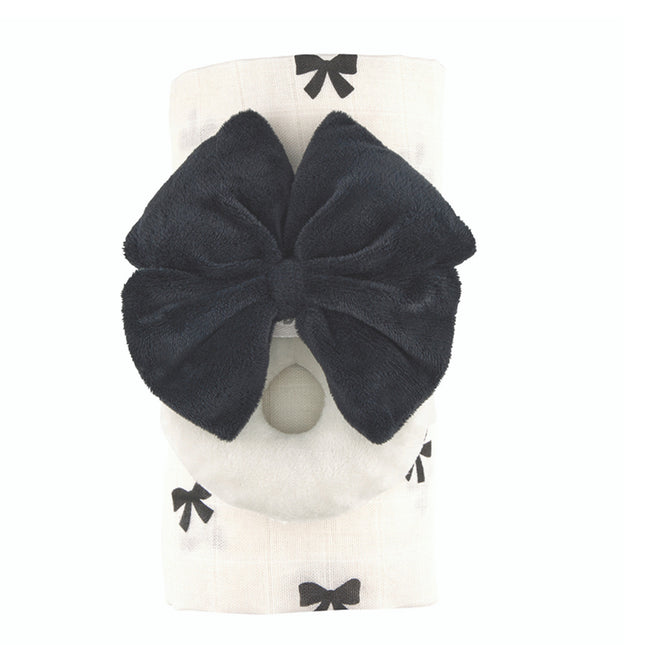 Bow Swaddle + Bow Rattle