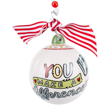 Glory Haus Teacher Make a Difference Ornament