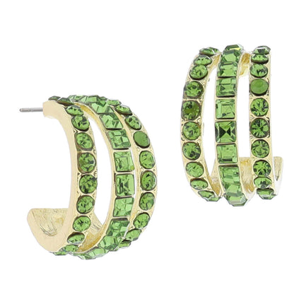 Jane Marie Crystal Hoops