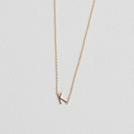 Michelle McDowell Initial Necklace Gold