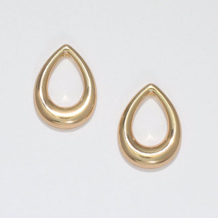 Periwinkle - gold drop earrings