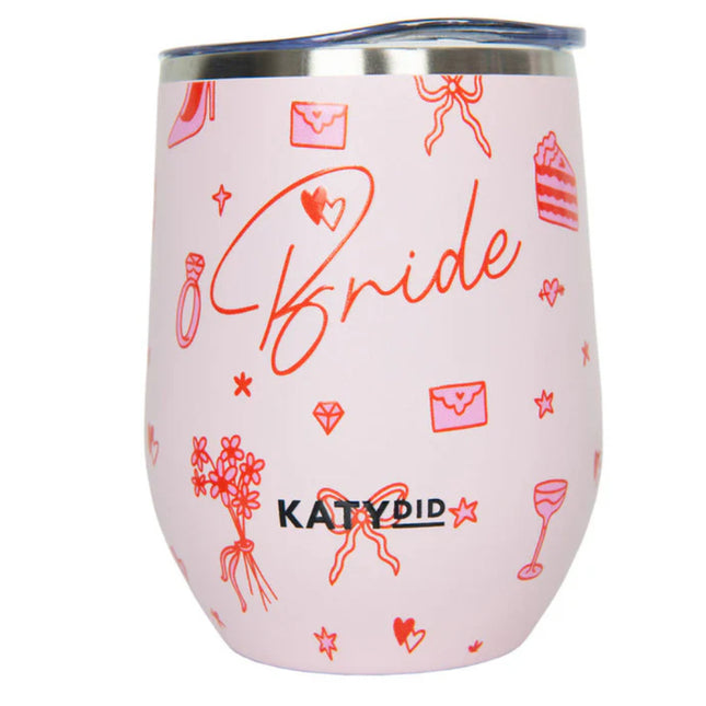 Bride Red Drawing Wine Tumbler