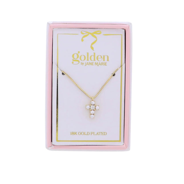Pearl Cross Necklace
