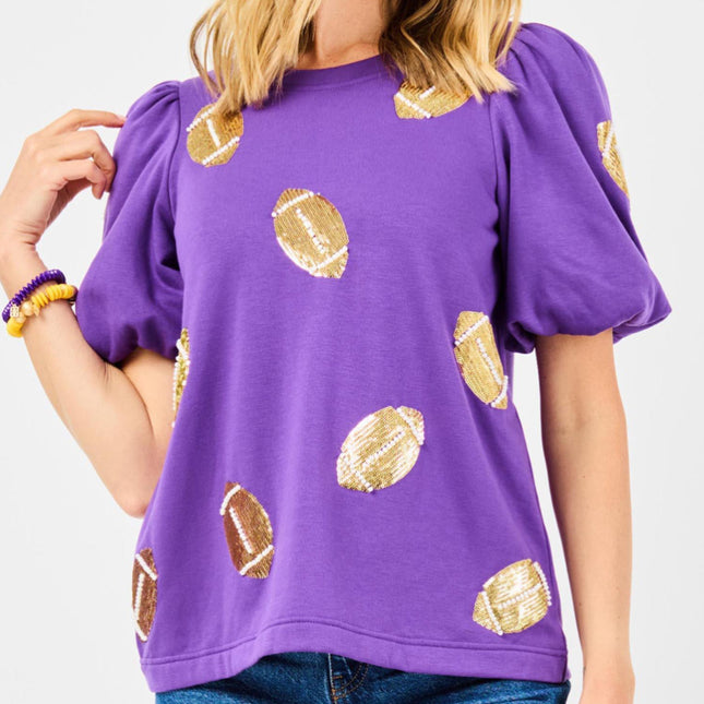 Tina Top Footballs Purple/Gold
