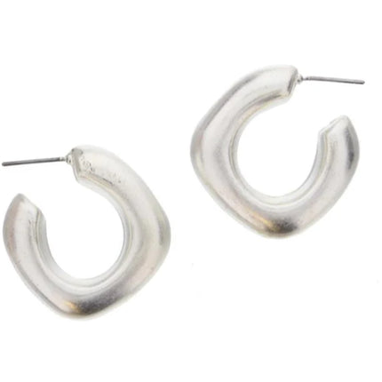 Jane Marie Thick Squared Off Hoops