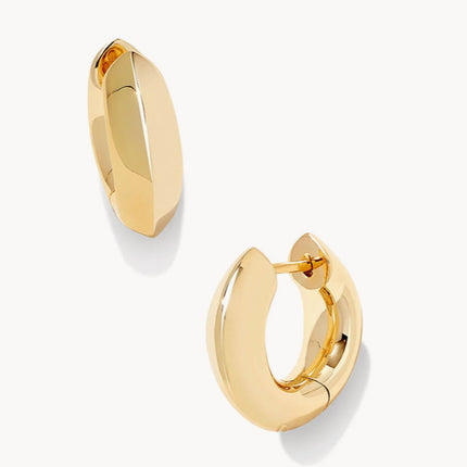 Mikki Metal Huggie Earrings