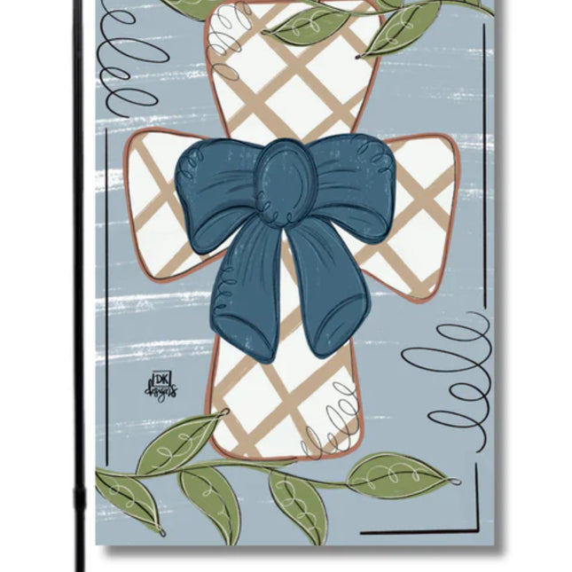 Mocha Cross Glam Flag