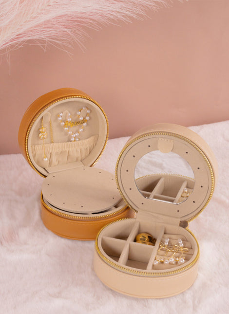 Leather Travel Jewelry Box