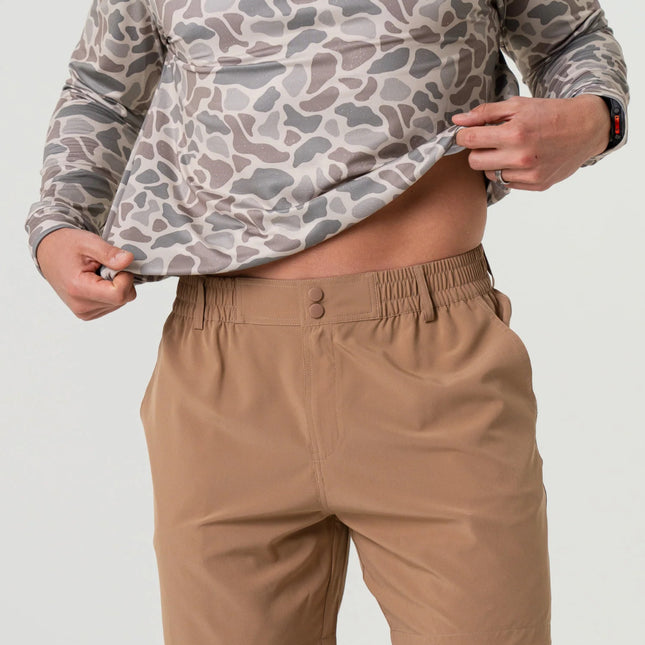 Everyday Short - Desert Tan - Flying Ducks Green Pocket - 7”